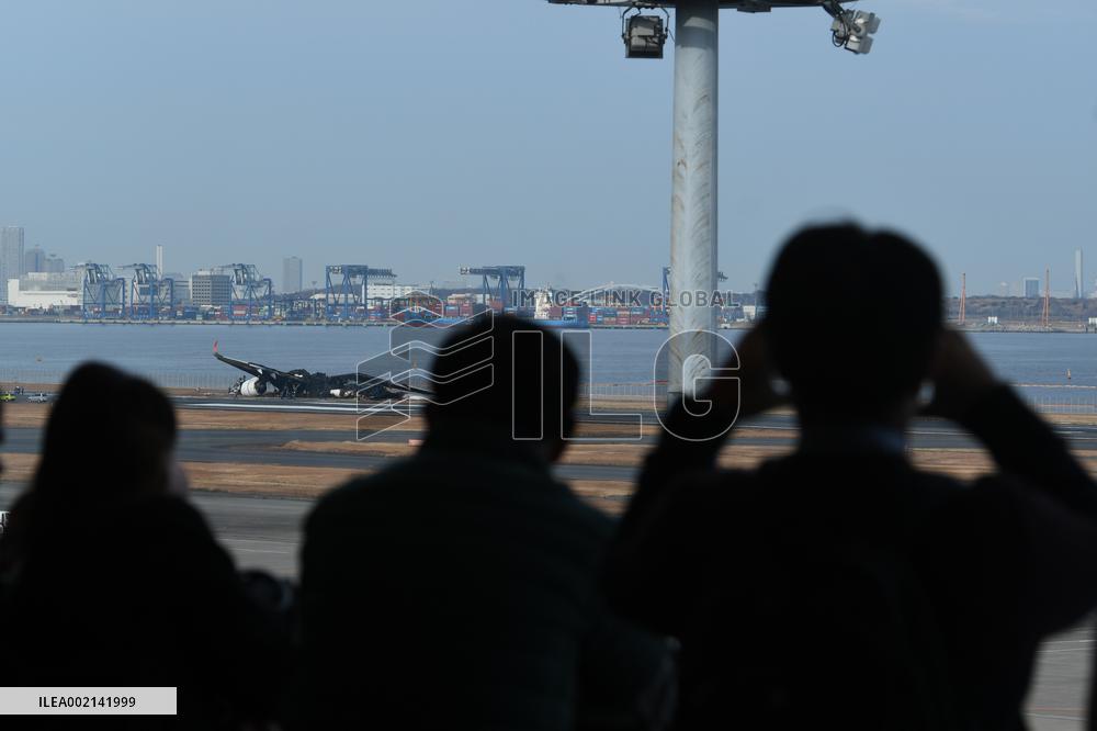 JAPAN-TOKYO-AIRCRAFT-COLLISION-AFTERMATH
