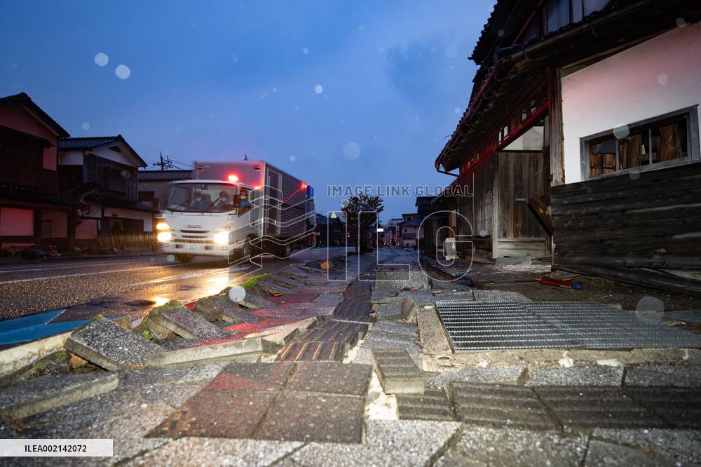 (FOCUS)JAPAN-ISHIKAWA-EARTHQUAKES-AFTERMATH