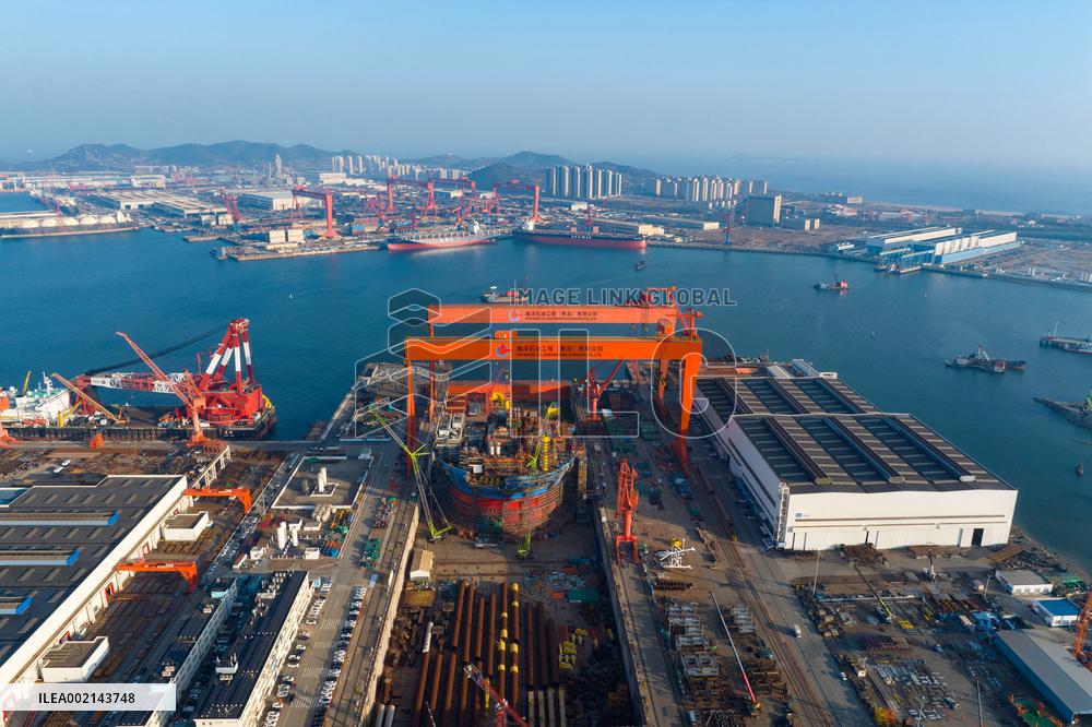 Haixi Bay Shipbuilding and Repair Base in Qingdao