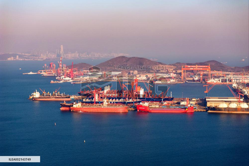 Haixi Bay Shipbuilding and Repair Base in Qingdao