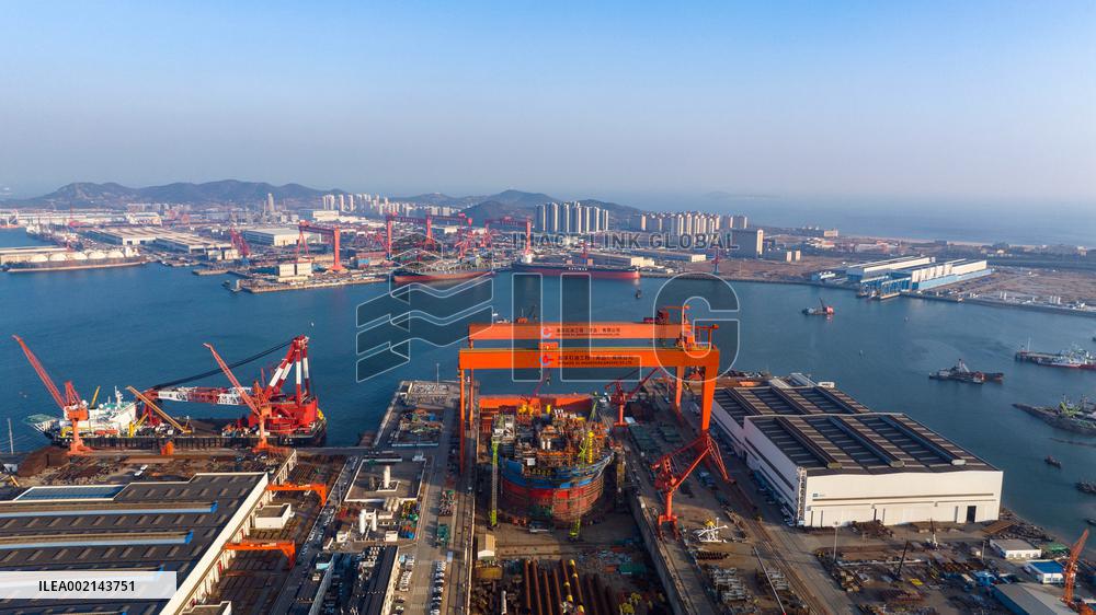 Haixi Bay Shipbuilding and Repair Base in Qingdao