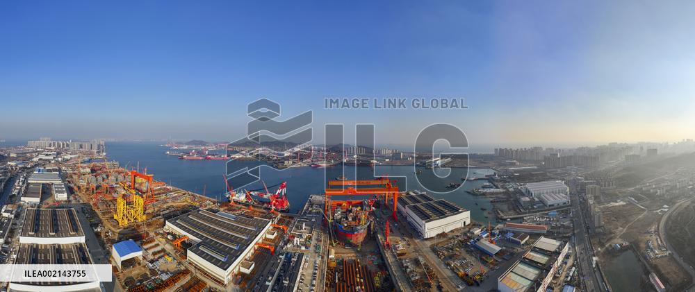 Haixi Bay Shipbuilding and Repair Base in Qingdao