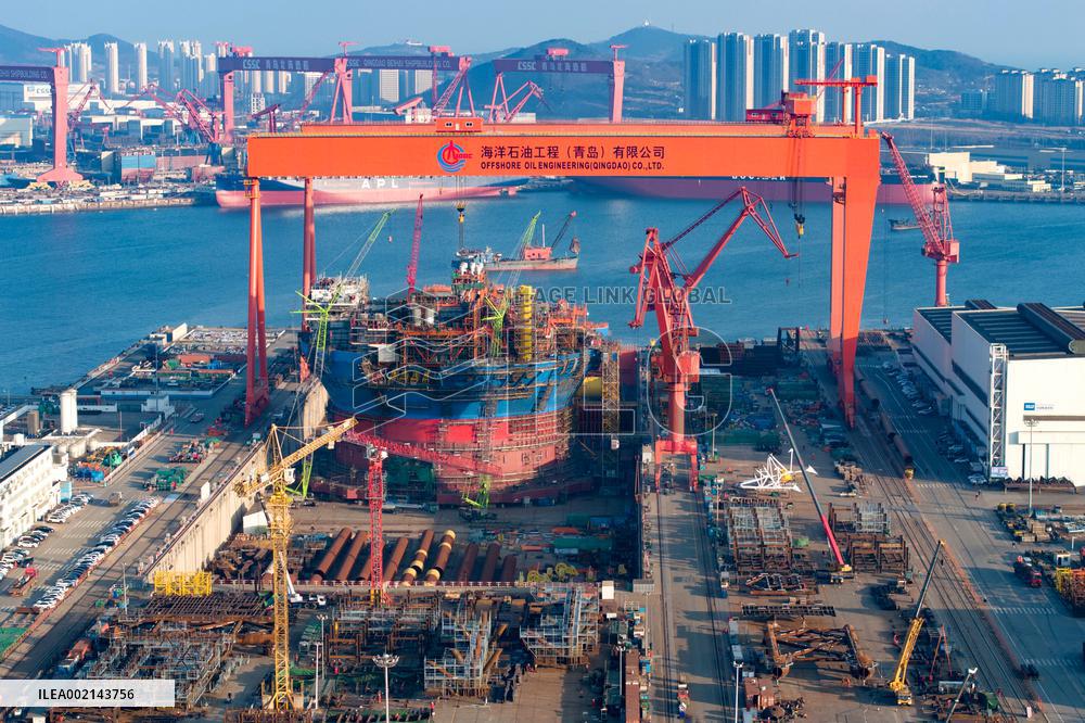 Haixi Bay Shipbuilding and Repair Base in Qingdao