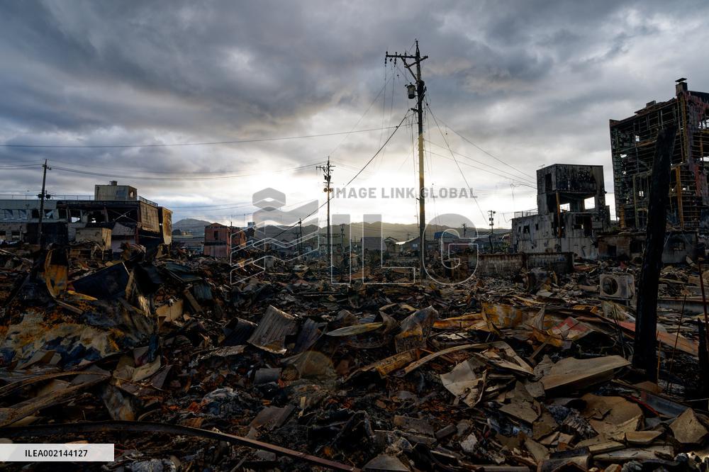 JAPAN-WAJIMA-EARTHQUAKES-MORNING MARKET-FIRE