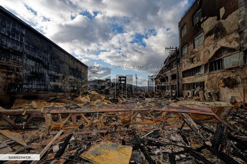 JAPAN-WAJIMA-EARTHQUAKES-MORNING MARKET-FIRE