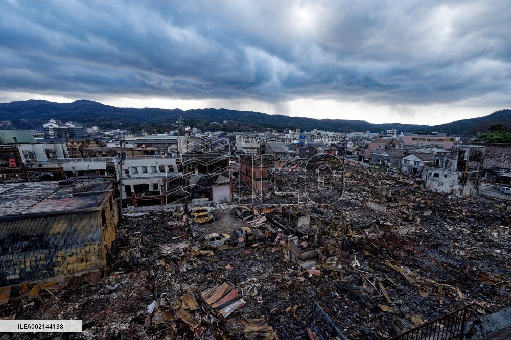 JAPAN-WAJIMA-EARTHQUAKES-MORNING MARKET-FIRE