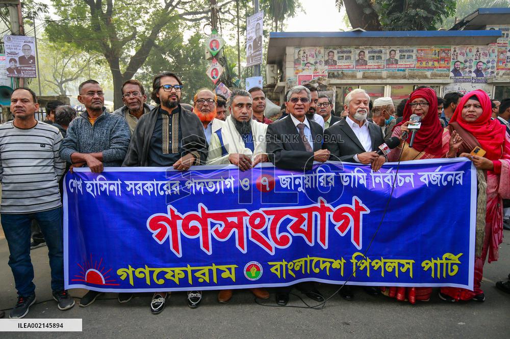Protest Demanding A Free And Fair Election - Bangladesh