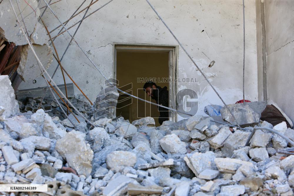 LEBANON-NAQOURA-ISRAEL-BORDER-DAMAGE