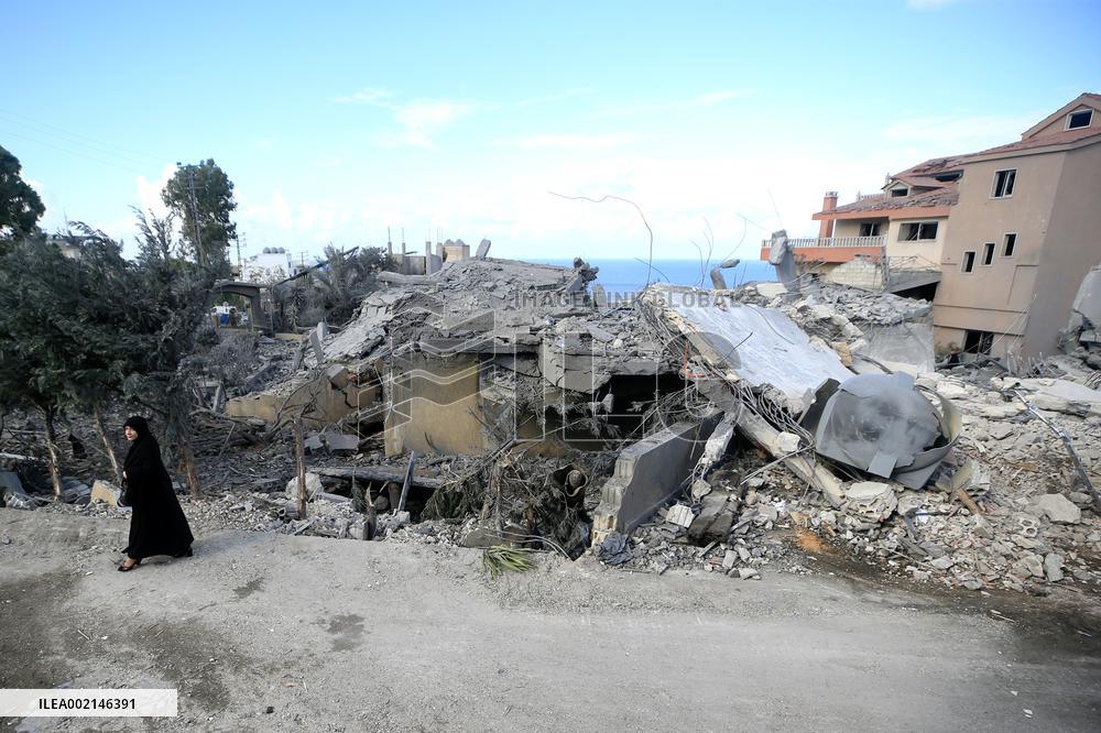 LEBANON-NAQOURA-ISRAEL-BORDER-DAMAGE