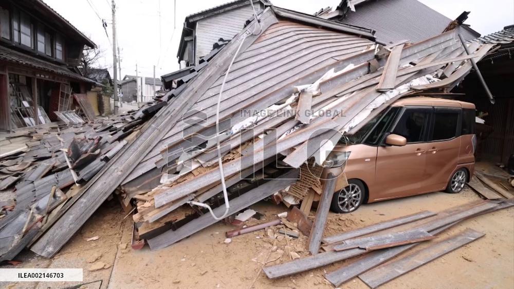 [Breaking News] Aftermath of strong quake in central Japan