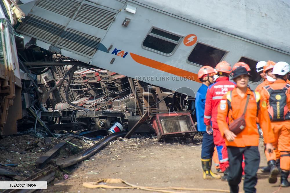 INDONESIA-WEST JAVA-TRAIN ACCIDENT