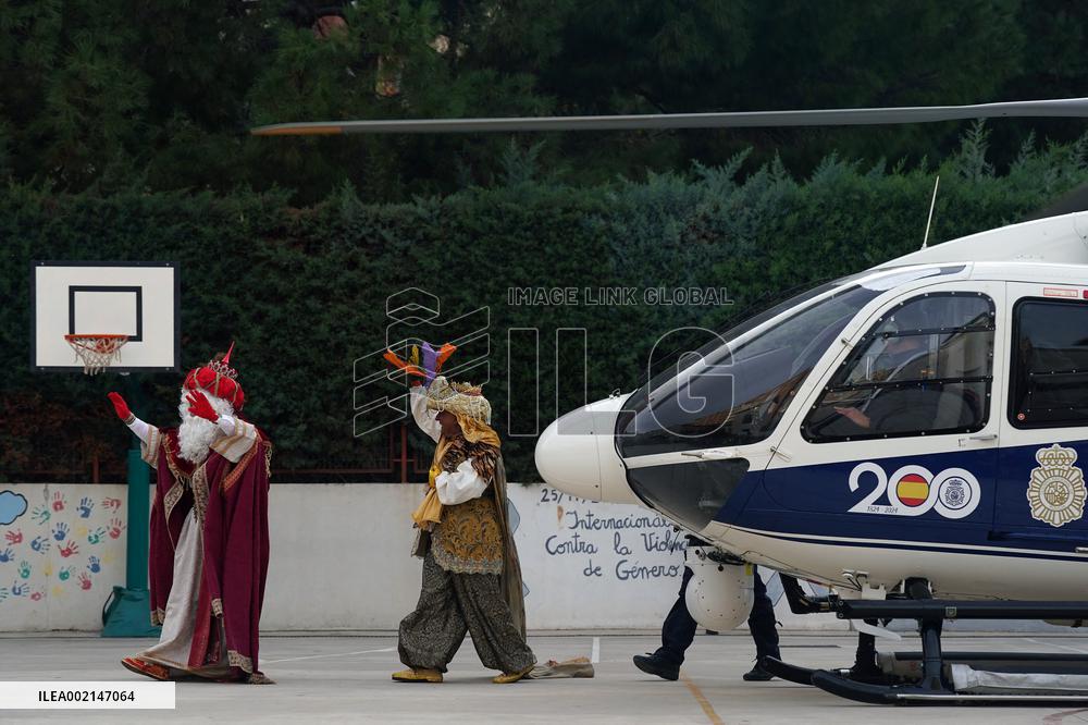 The Three Wise Men Arrive To Malaga - Spain