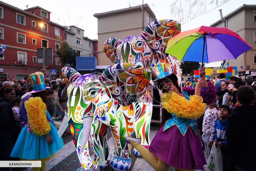 The Three Wise Men Arrive To Malaga - Spain