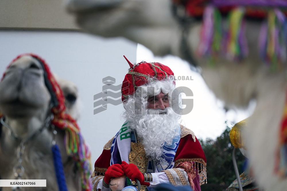 The Three Wise Men Arrive To Malaga - Spain