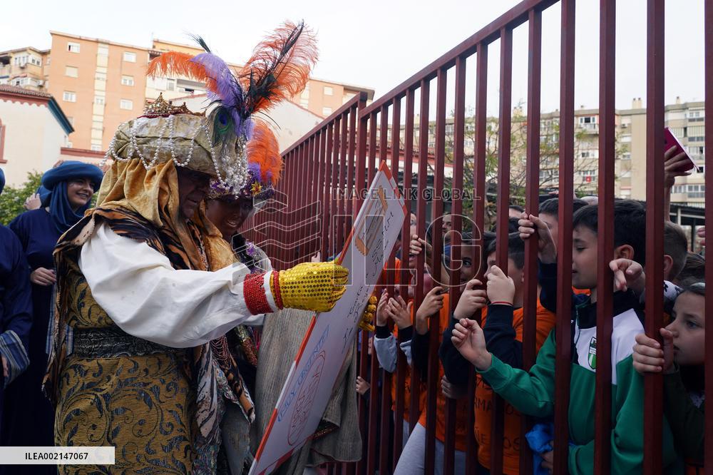 The Three Wise Men Arrive To Malaga - Spain