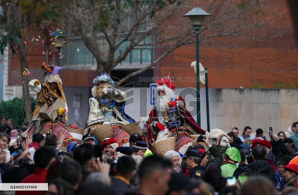 The Three Wise Men Arrive To Malaga - Spain