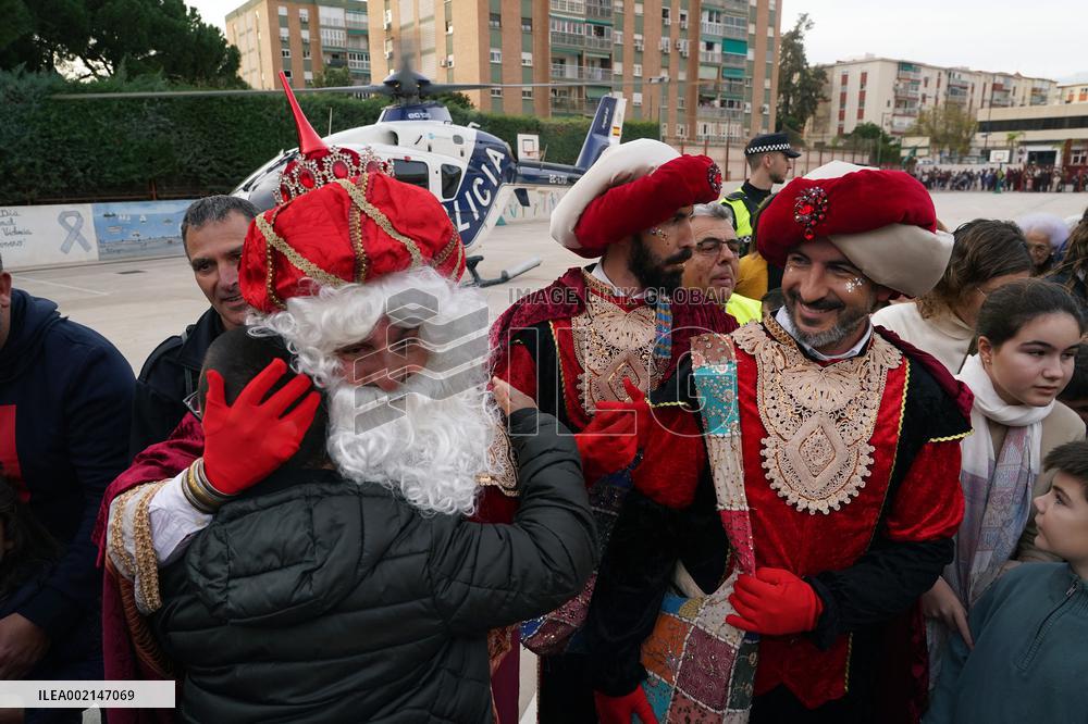 The Three Wise Men Arrive To Malaga - Spain