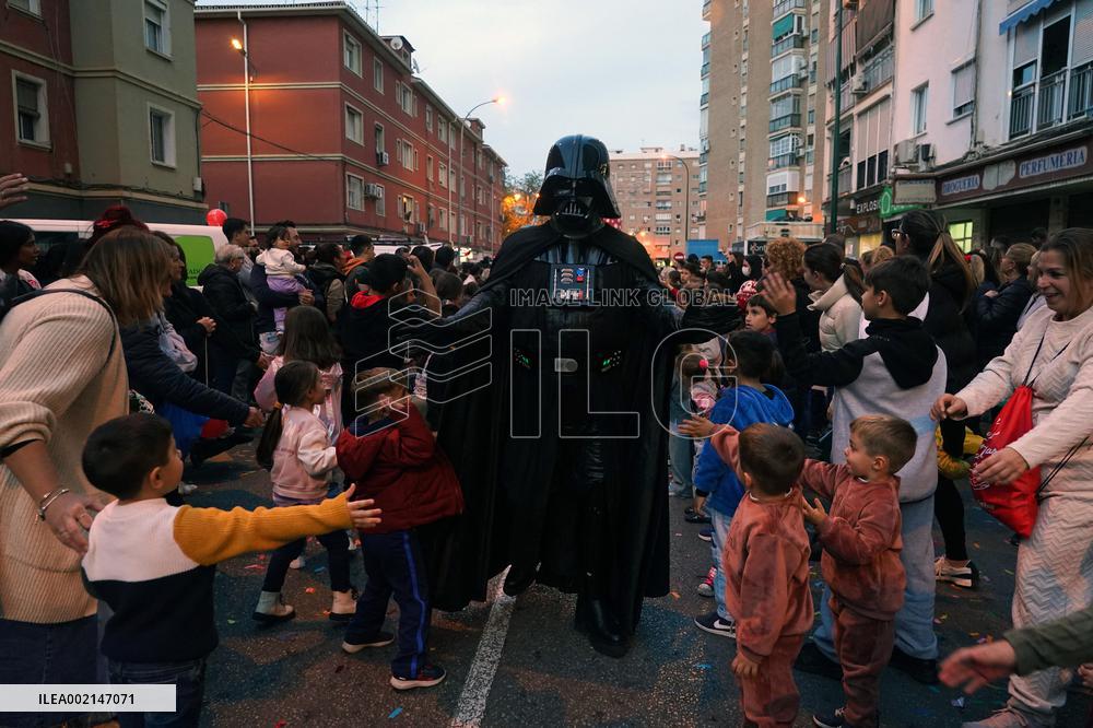 The Three Wise Men Arrive To Malaga - Spain