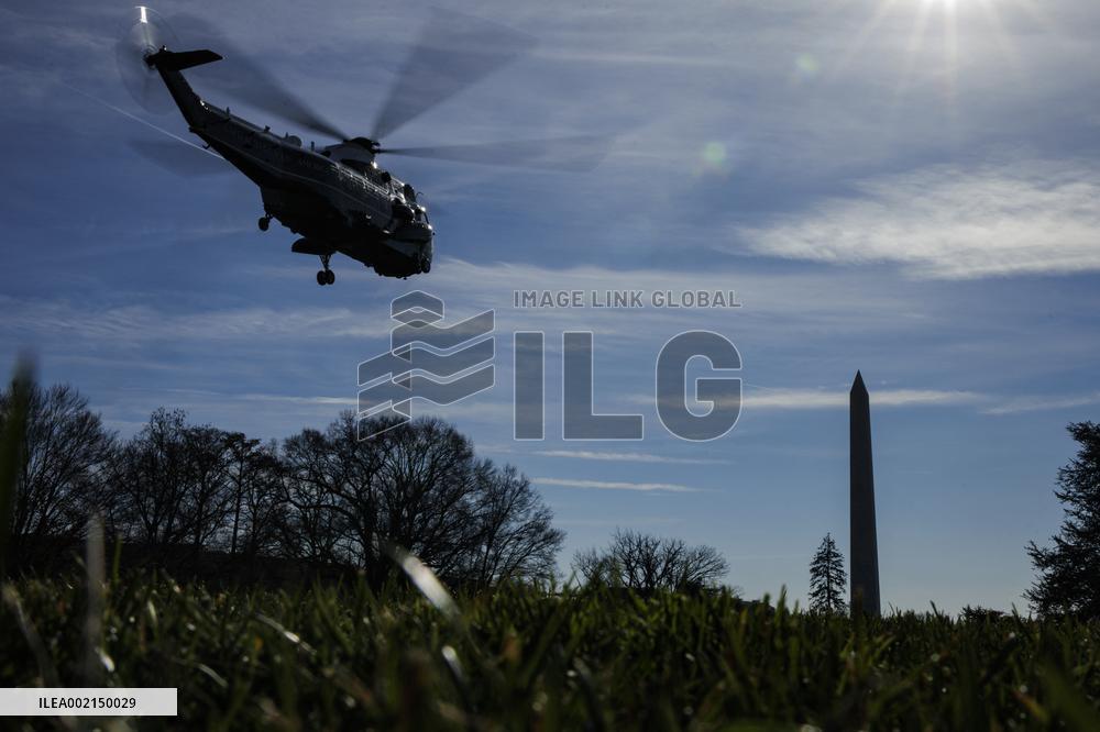DC: President Joe Biden Departs the White House