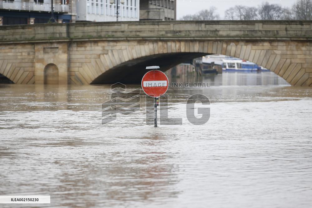 BRITAIN-YORK-FLOODS