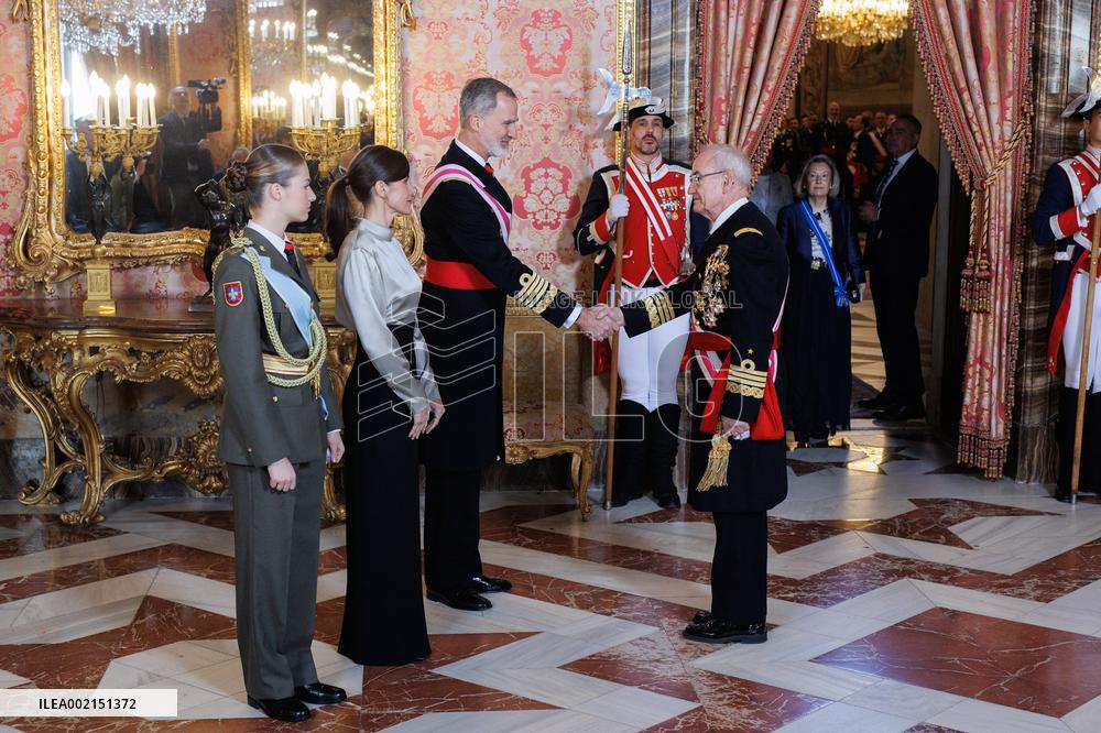 Royals At Military Easter - Madrid