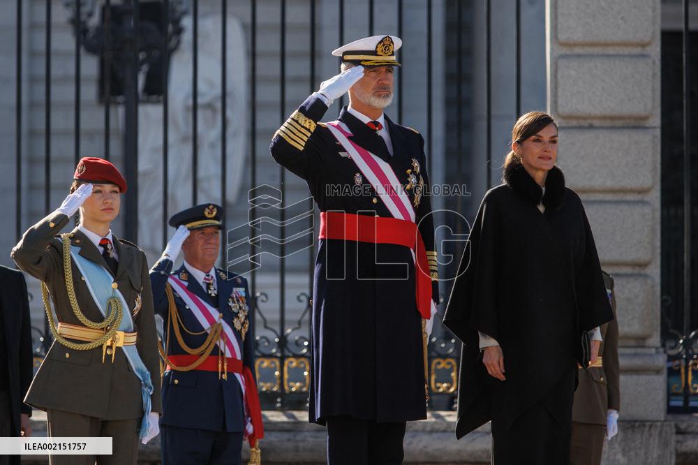 Royals At Military Easter - Madrid