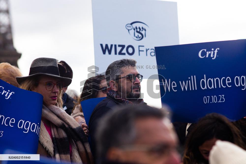A Rally  To Call For The Release Of The Hostages Held By Hamas In Gaza - Paris