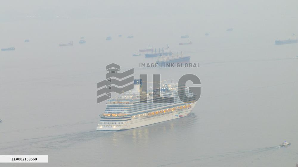 First Chinese-made Large Cruise Ship Adora Cruises Maiden Vo