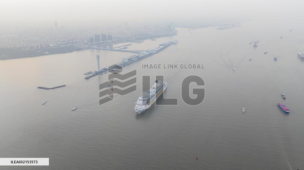 First Chinese-made Large Cruise Ship Adora Cruises Maiden Vo