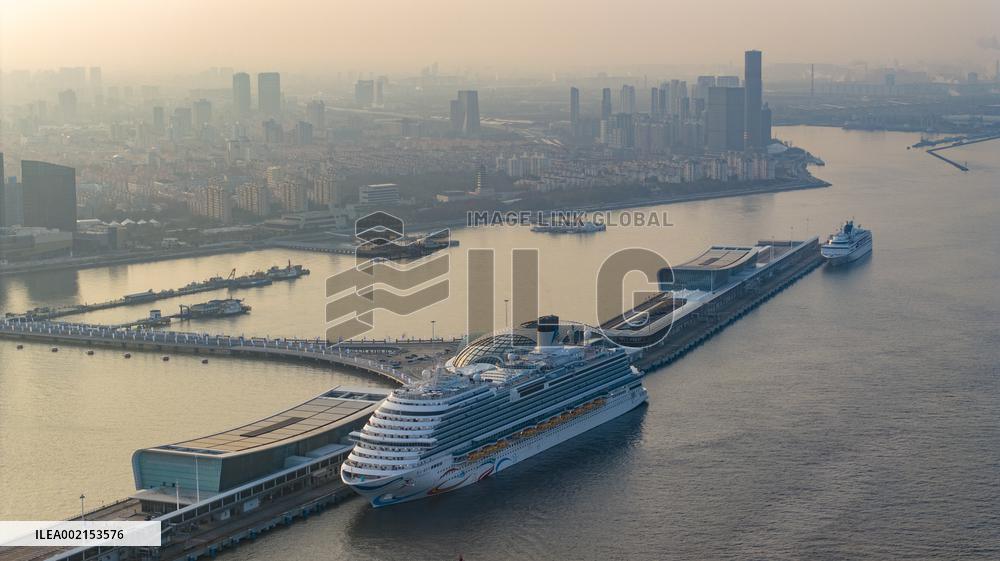 First Chinese-made Large Cruise Ship Adora Cruises Maiden Vo