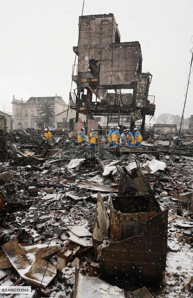 Aftermath of strong quake in central Japan
