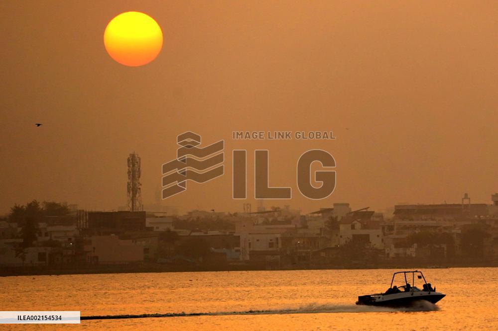 Sunset During Cold Winter Evening - Ajmer