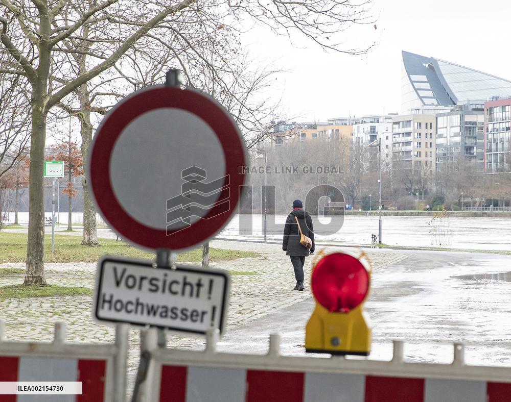 GERMANY-FRANKFURT-FLOODS