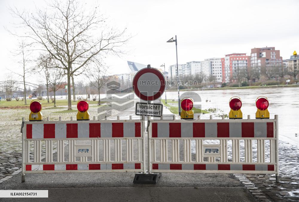 GERMANY-FRANKFURT-FLOODS