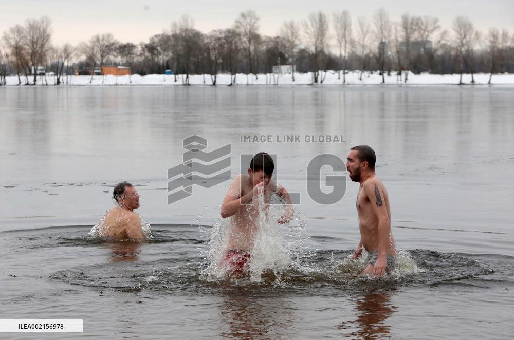 Epiphany celebration in Kyiv