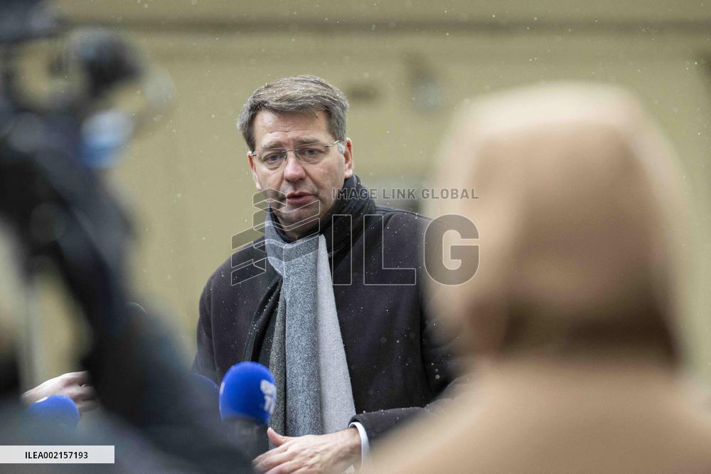 Patrice Vergriete Visits An Social Integration Centre - Paris