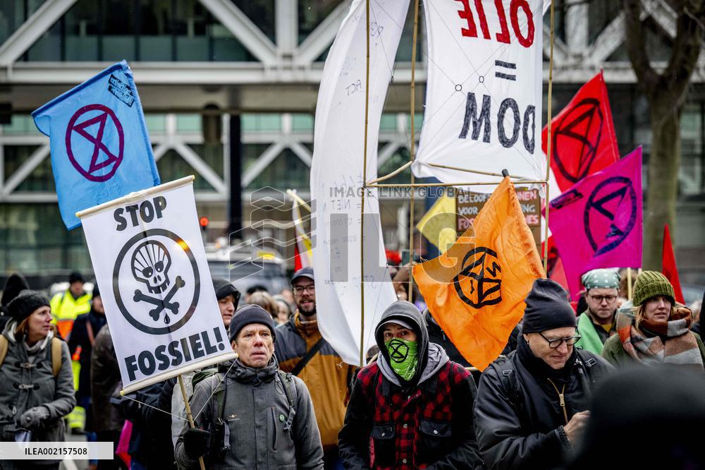 Demonstration Of Extinction Rebellion - Nethelands