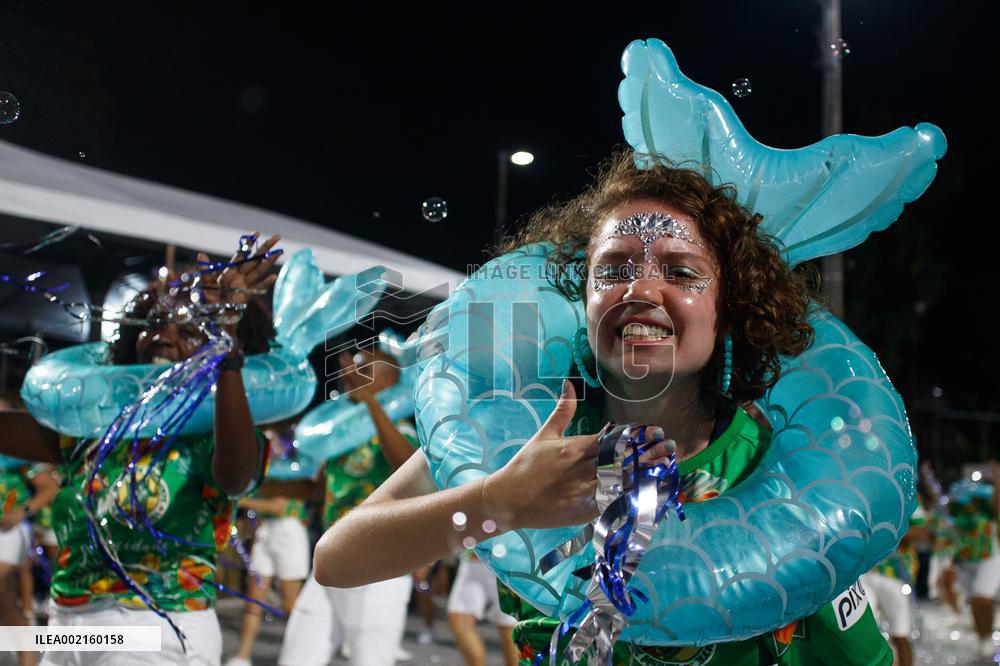 BRAZIL-RIO DE JANEIRO-CARNIVAL-REHEARSAL