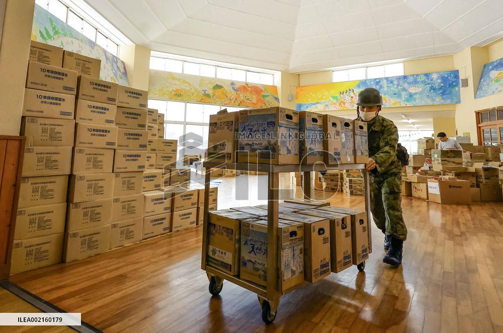 Aftermath of strong quake in central Japan