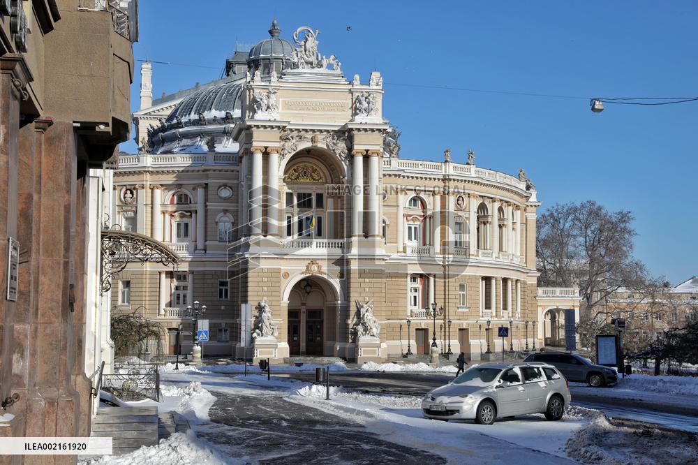 Odesa in snow