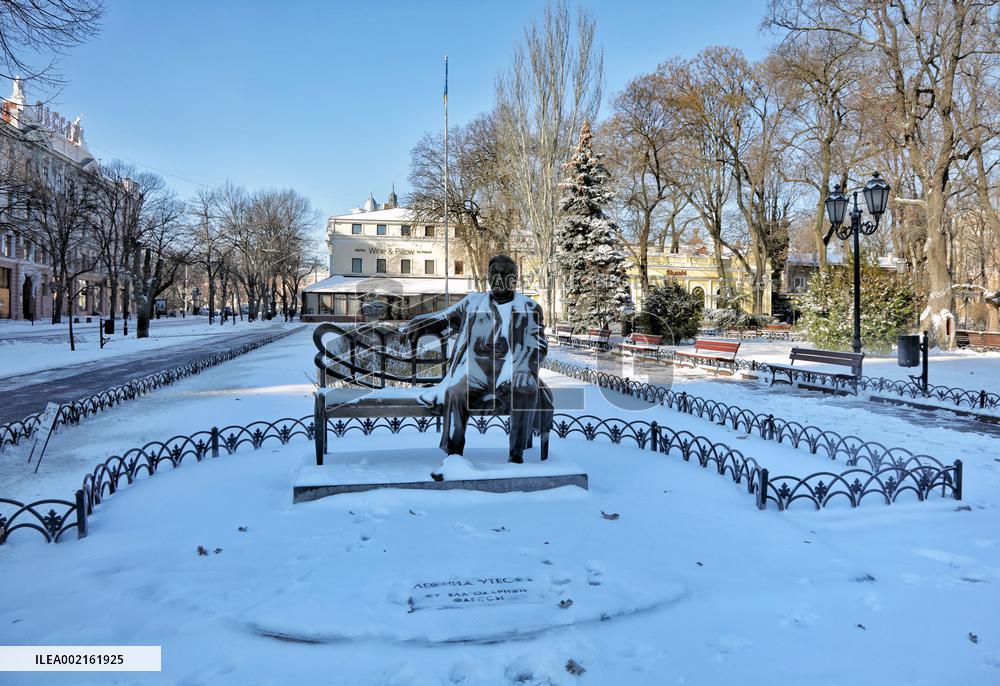 Odesa in snow