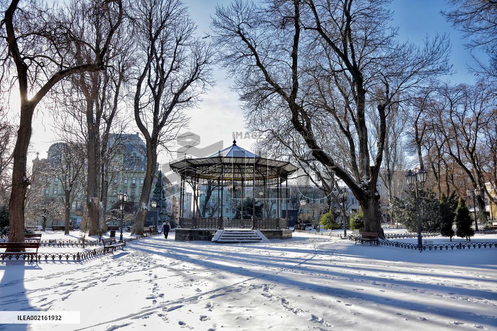 Odesa in snow