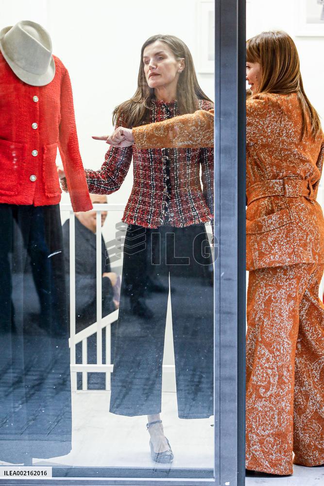 Queen Letizia Visits The APRAMP Headquarters - Madrid