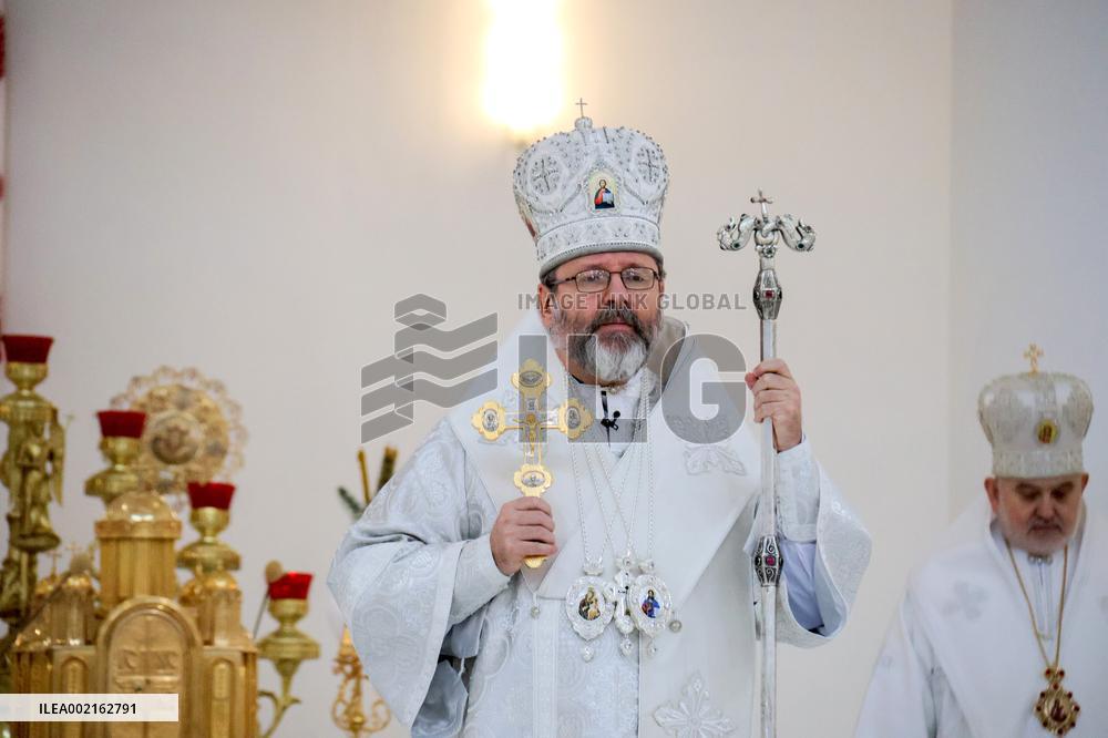 Greek Catholic liturgy in Kyiv on Epiphany