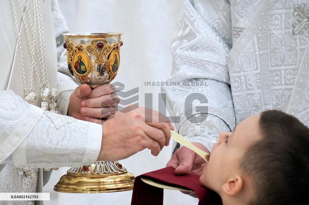 Greek Catholic liturgy in Kyiv on Epiphany