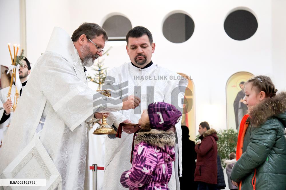 Greek Catholic liturgy in Kyiv on Epiphany