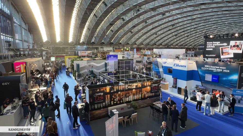 Large food trade fair underway in Amsterdam