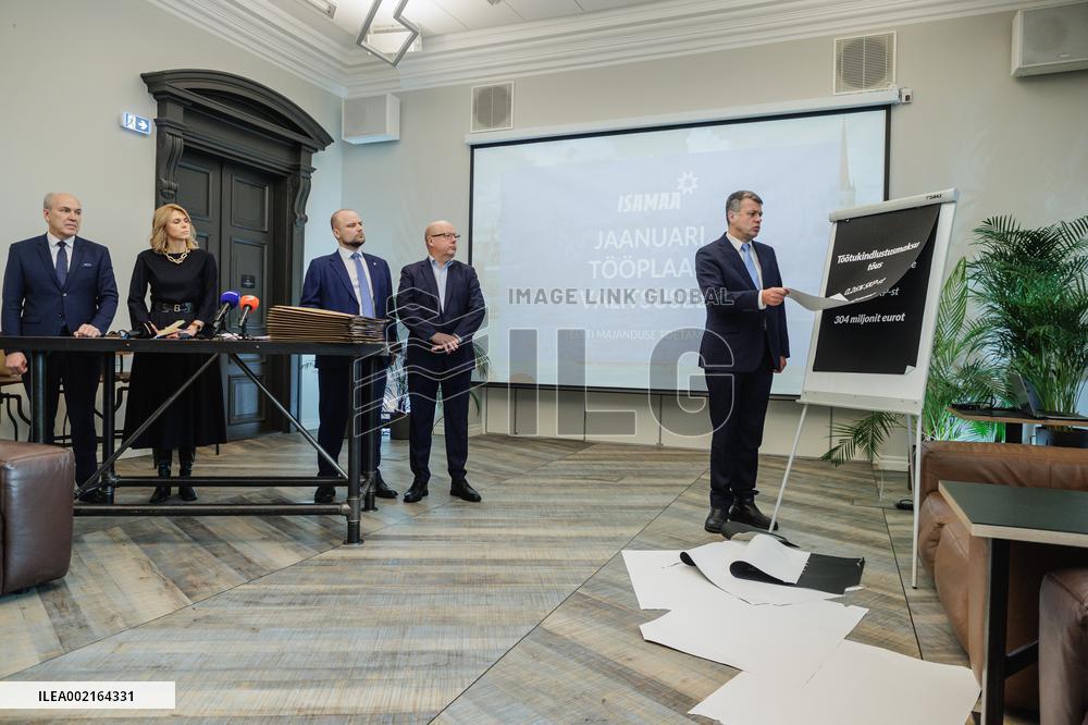 Plan for supporting Estonian economy