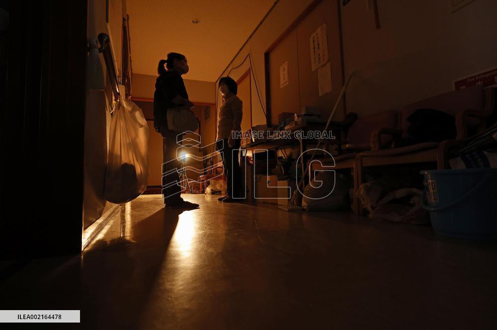 Aftermath of strong quake in central Japan