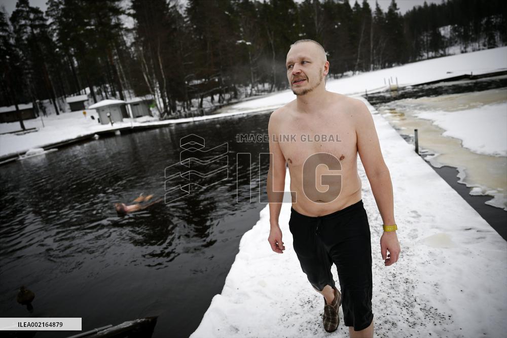 Ice swimming